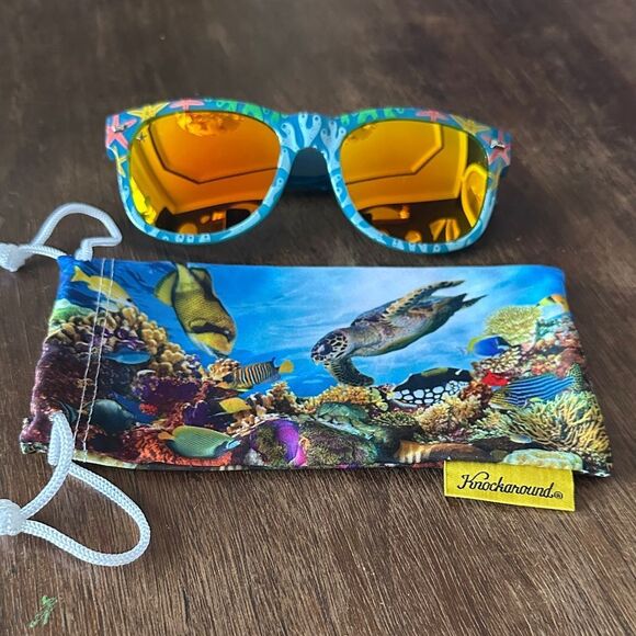 Knockaround Accessories - NWOB Knockaround Sunglasses Fort Knocks CORAL REEF Limited Edition Sold Out HTF